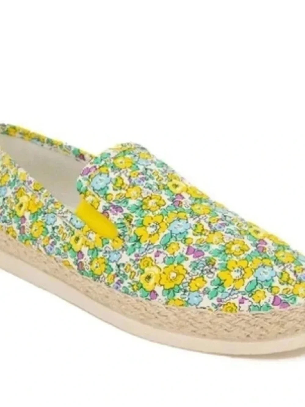 ESPRIT | Emilia Slip-On Espadrilles Yellow Green Floral Summer Vibes
